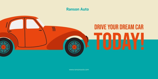 Classic Car Banner Template