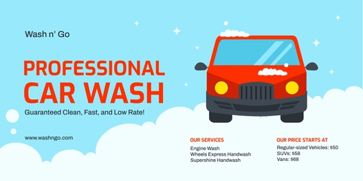 Car Wash Banner Template