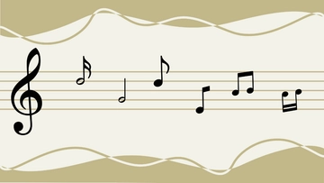 Free Music Notes On White Background Template to Edit Online