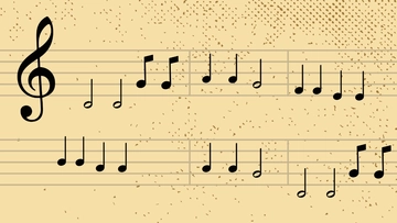 Free Music Notation Background Template to Edit Online