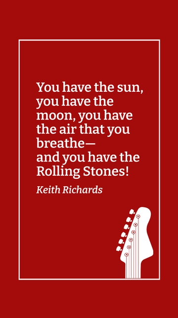 Keith Richards: The Essence of the Rolling Stones Quote