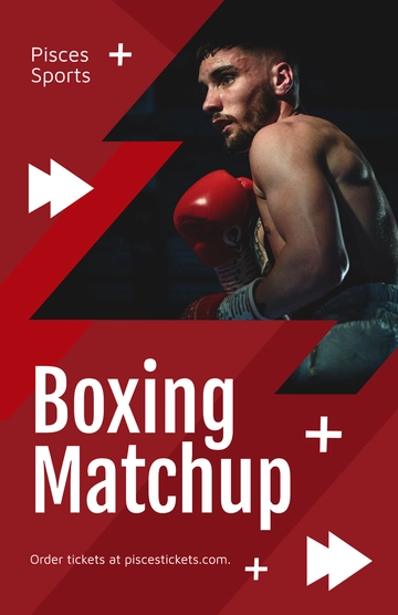 Free Boxing Matchup Poster Template to Edit Online