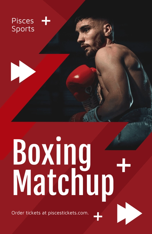 Boxing Matchup Poster