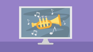 Free Music Desktop Background Template to Edit Online