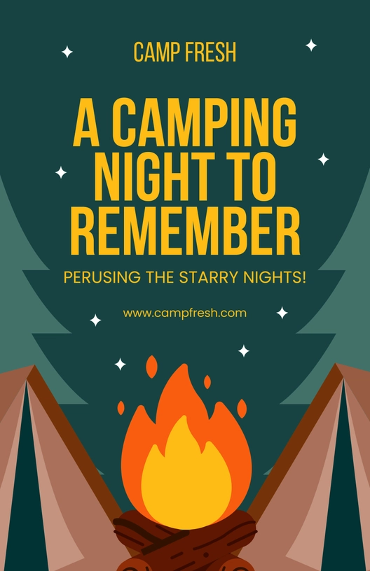 Night Camping Poster