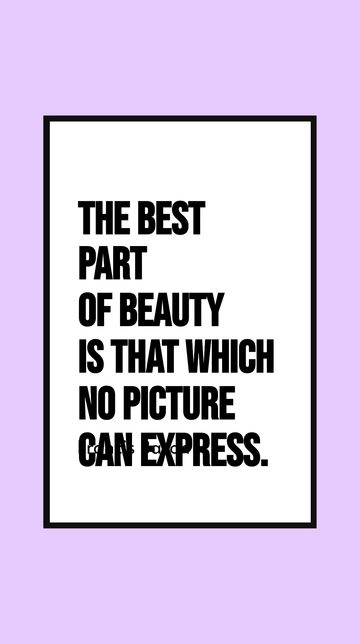 Free Beauty Beyond Expression Quote Template to Edit Online