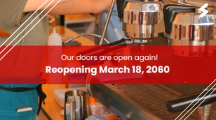Free Shop Reopening Advertising Video Template to Edit Online