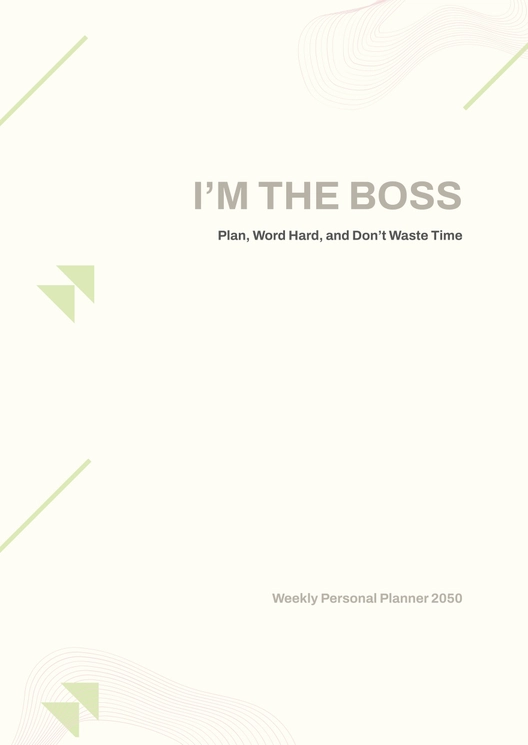 Feminine Planner Cover Template