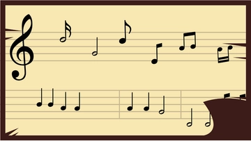 Free Music Sheet Background Template to Edit Online