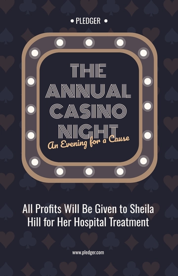 Free Casino Night Poster Template to Edit Online