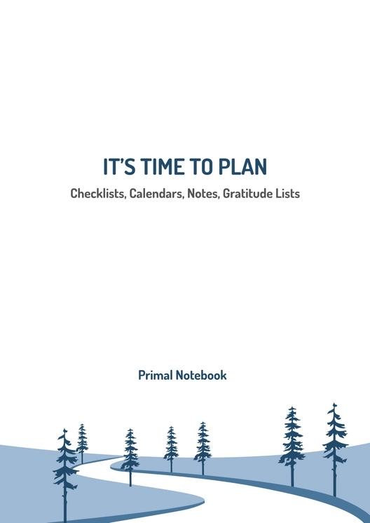 Blue Sky Planner Cover Template