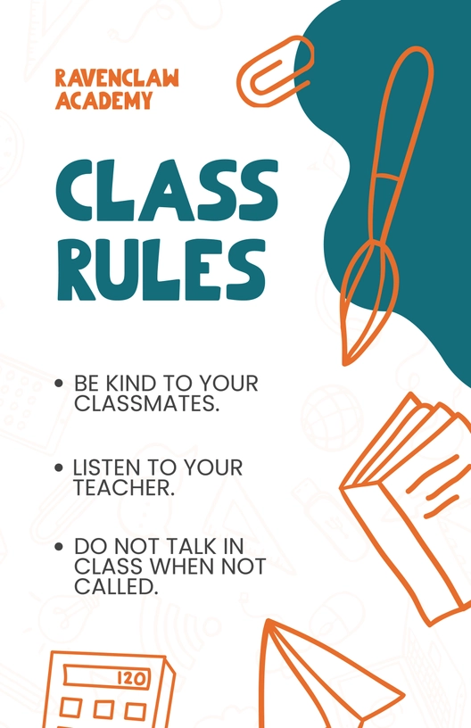 Classroom Rules Poster