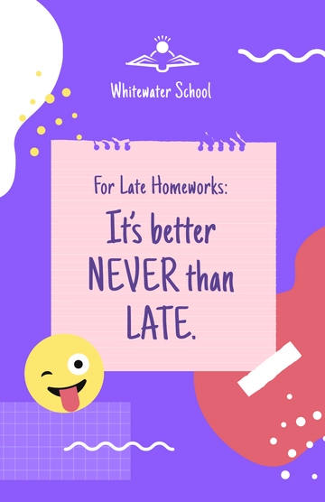 Free Funny Classroom Poster Template to Edit Online