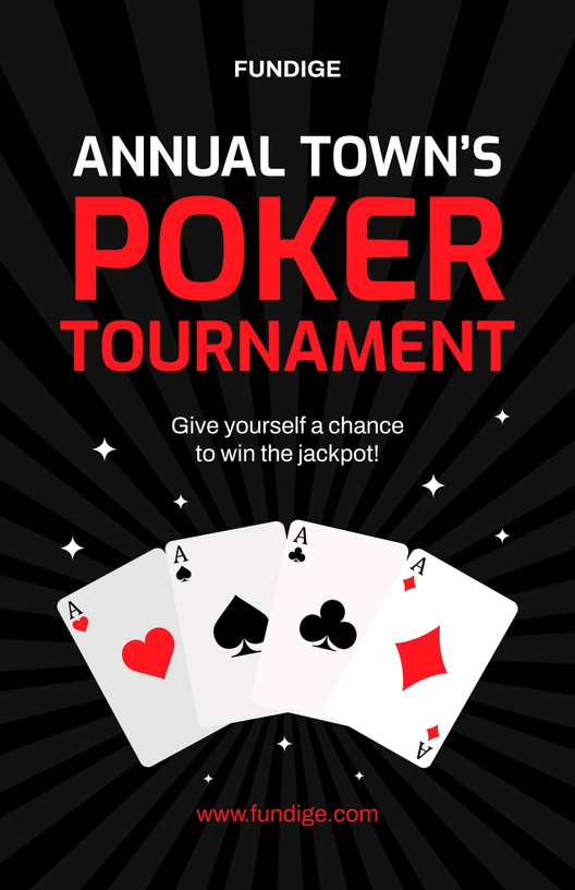 Casino Tournament Poster Template