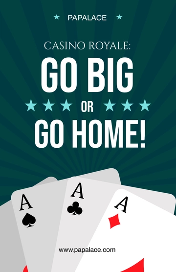 Free Casino Royale Night Poster Template to Edit Online