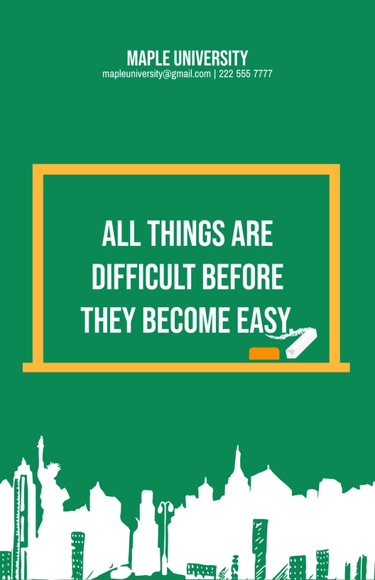 Quote Classroom Poster Template