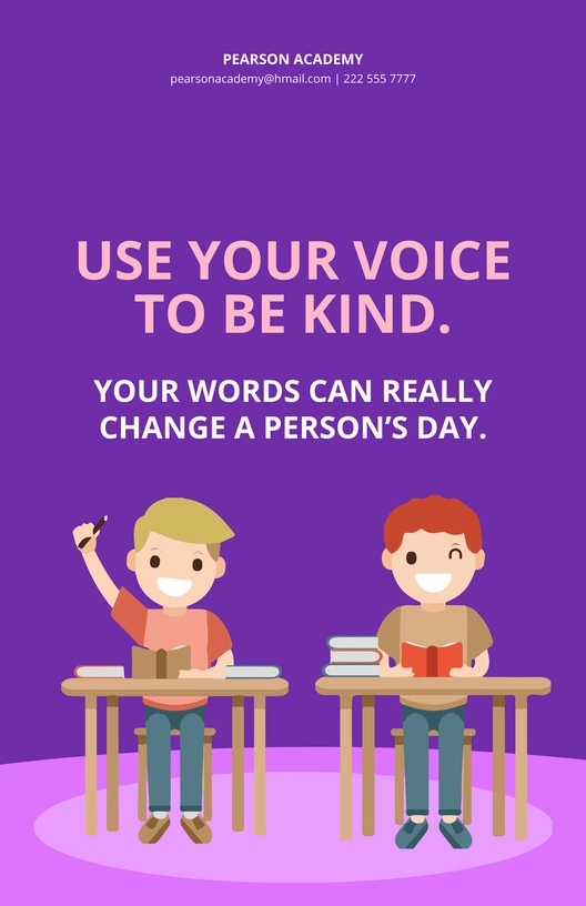 Kindness Classroom Poster Template