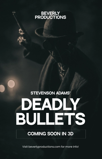 Free Movie Coming Soon Poster Template to Edit Online