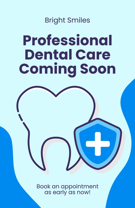 Dental Clinic Coming Soon Poster