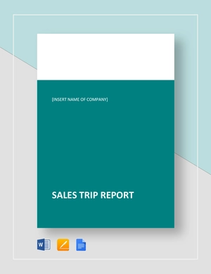 Sales Trip Report Template Sales Trip Report Template