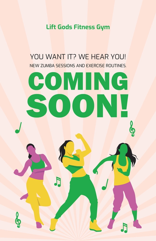 Gym Coming Soon Poster