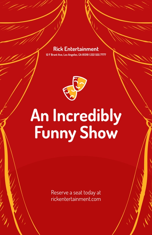 Funny Comedy Show Poster