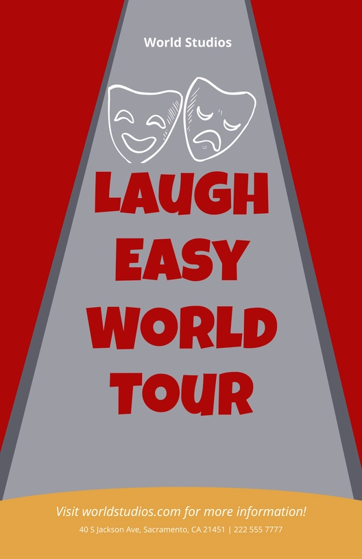 Classic Comedy Show Poster Classic Comedy Show Poster