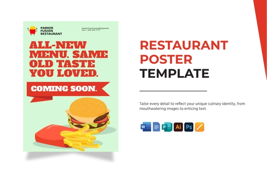 Restaurant Coming Soon Poster Restaurant Coming Soon Poster