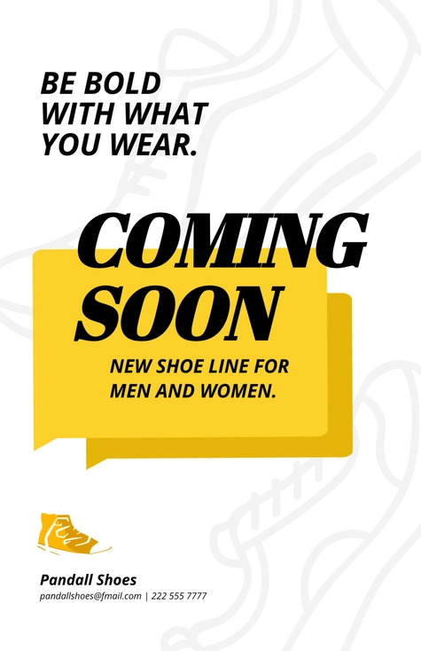Creative Coming Soon Poster