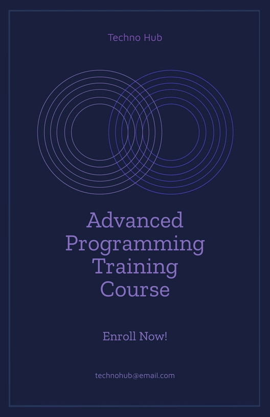 Training Course Poster Template