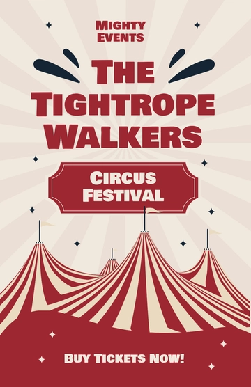 Free Vintage Circus Poster Template to Edit Online