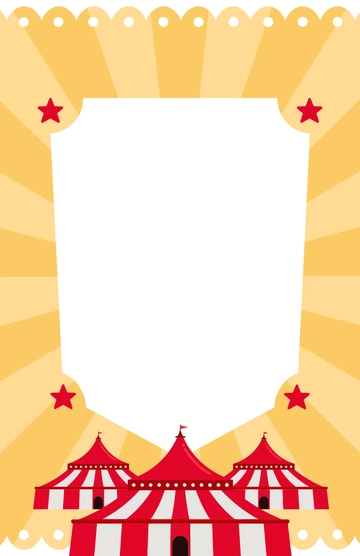 Free Blank Circus Poster Template to Edit Online