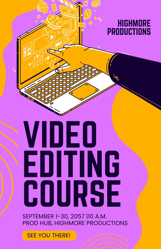 Modern Course Poster Template