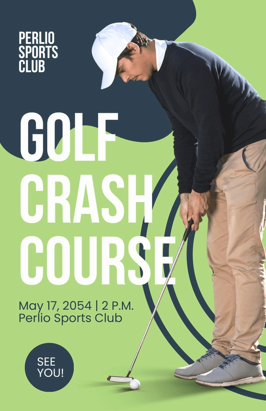 Golf Course Poster Template