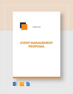 Event Management Proposal Template