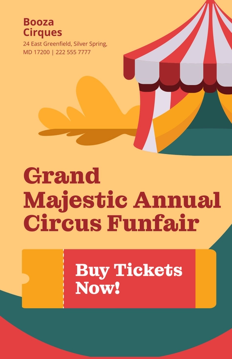 Circus Funfair Carnival Poster
