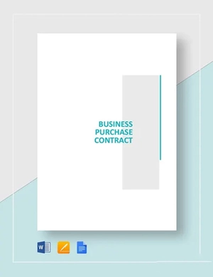 Business Purchase Contract Template