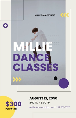 Dance Studio Poster Template