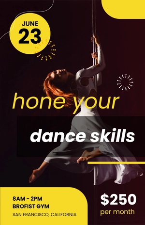 Dance Class Poster Template