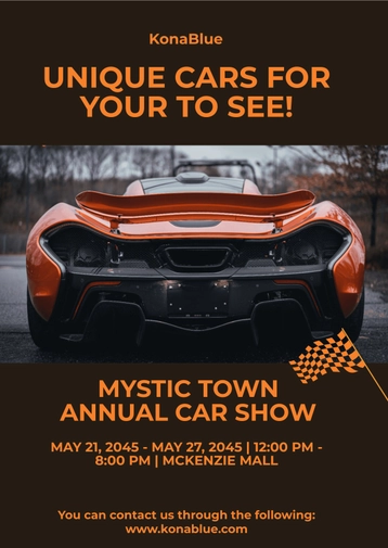 Exotic Car Show Flyer