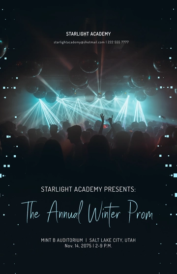 Free Formal Dance Poster Template to Edit Online