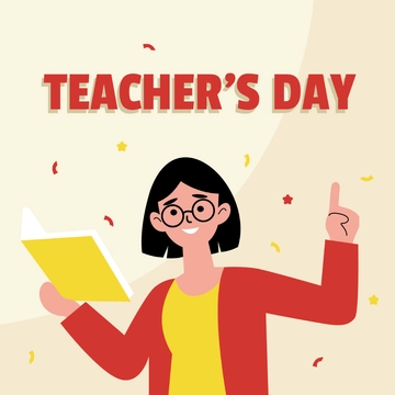 Free Teacher's Day Clipart Template to Edit Online