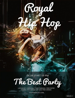 Royal Hip Hop Flyer Template
