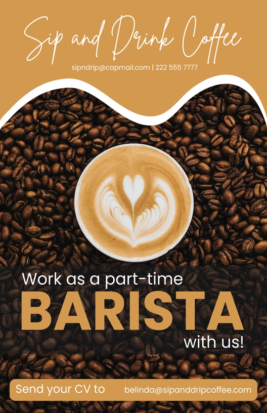 Part Time Job Poster Template