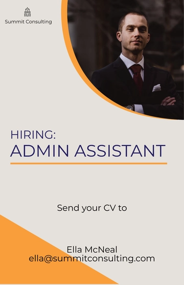 Free Job Recruitment Poster Template to Edit Online