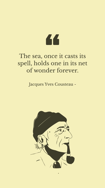 Free Sea's Spell: A Net of Wonder Forever Quote Template to Edit Online