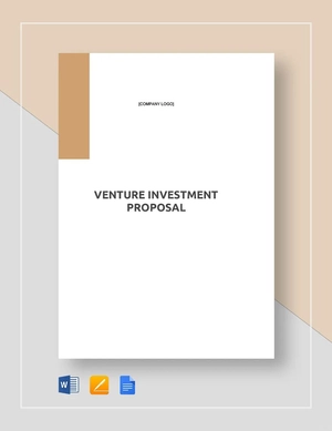 Venture Investment Proposal Template