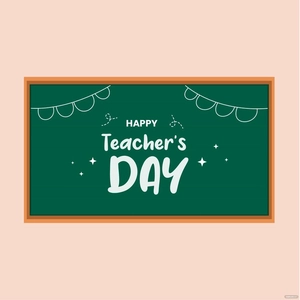 Happy Teachers Day Chalkboard Clipart