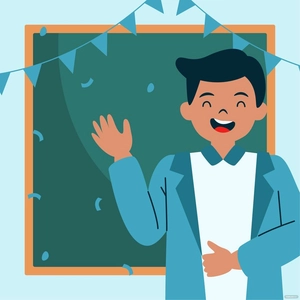 Happy Teacher's Day Celebration Clipart