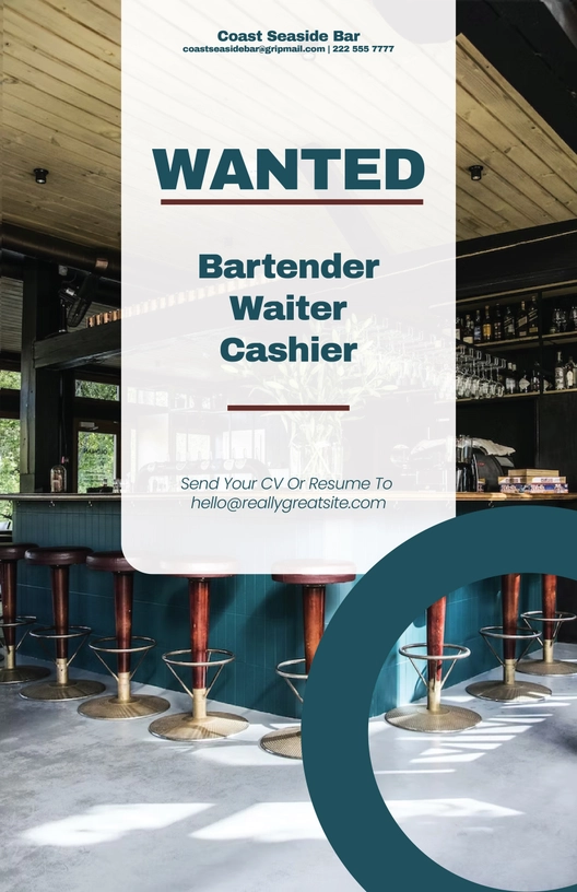 Creative Job Advertisement Poster Template